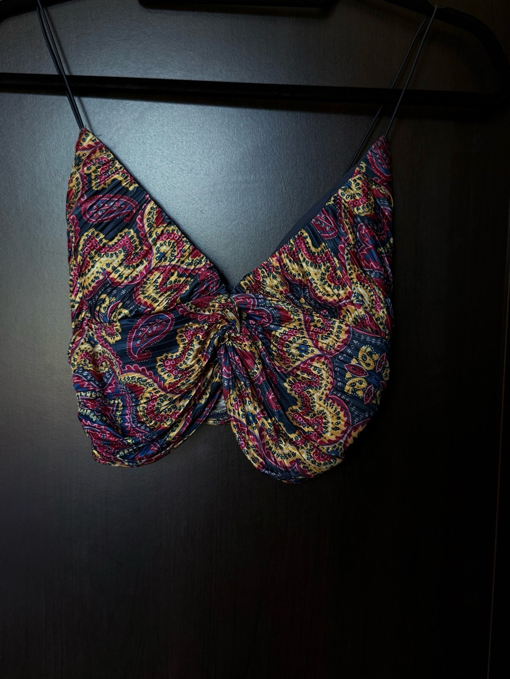 Urban Outfitters Multicolor Paisley Ruched Cami Top